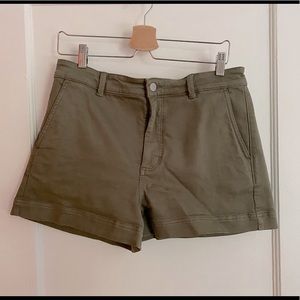 Everlane Cotton Twill Short - 12 - Green